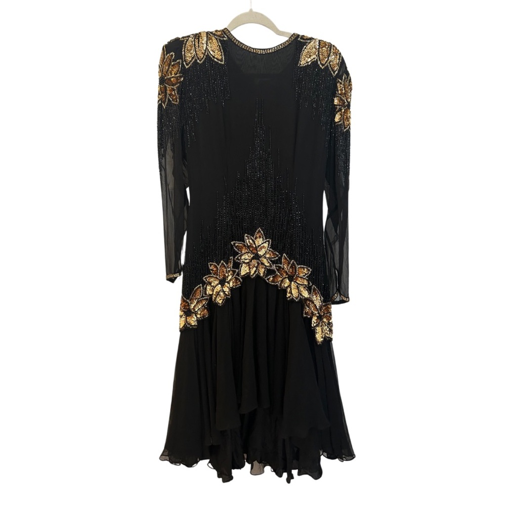 Vintage 80s beaded cocktail dress